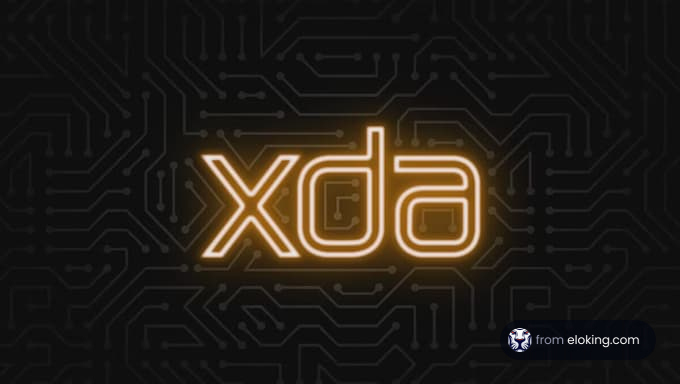 XDA technology logo on a circuit background