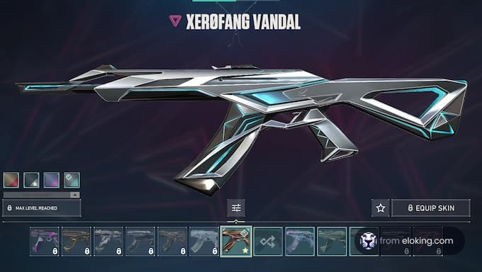 Xerofang Vandal skin in a weapon customization screen