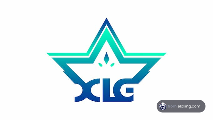 Stylish star logo of XLG